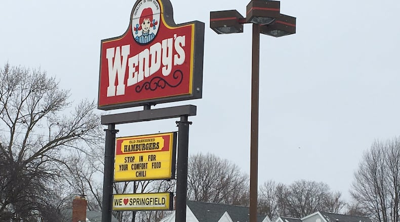 Wendy’s will close its location at 2040 S. Limestone St. in Springfield later this month. Matt Sanctis/Staff