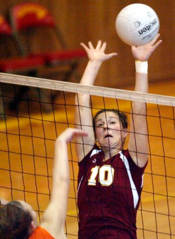 Northeastern vs. West Liberty-Salem volleyball