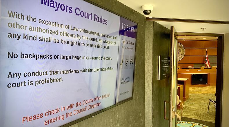 The rules for the Mayors Court in Moraine. MARSHALL GORBY\STAFF
