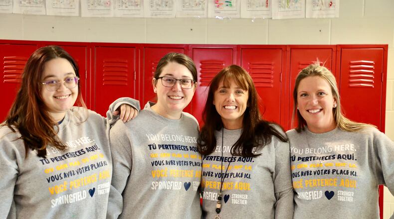 Springfield High School participated in World Kindness Day as a reminder that “simple gestures can have a widespread impact.” Several classrooms completed kindness-themed activities, including writing compliments to classmates, completing a self-compliment paper chain and added positive messaging sticky notes to lockers in the hallway. Contributed