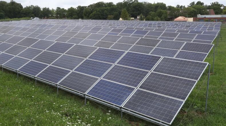 The Clearview solar project would consist of a large array of solar panels that would be located on about 1,100 acres of land in Adams Township.