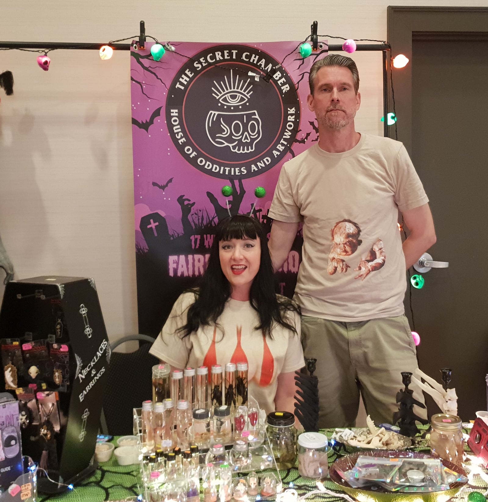Secret Chamber were among many vendors selling accessories and other goods.