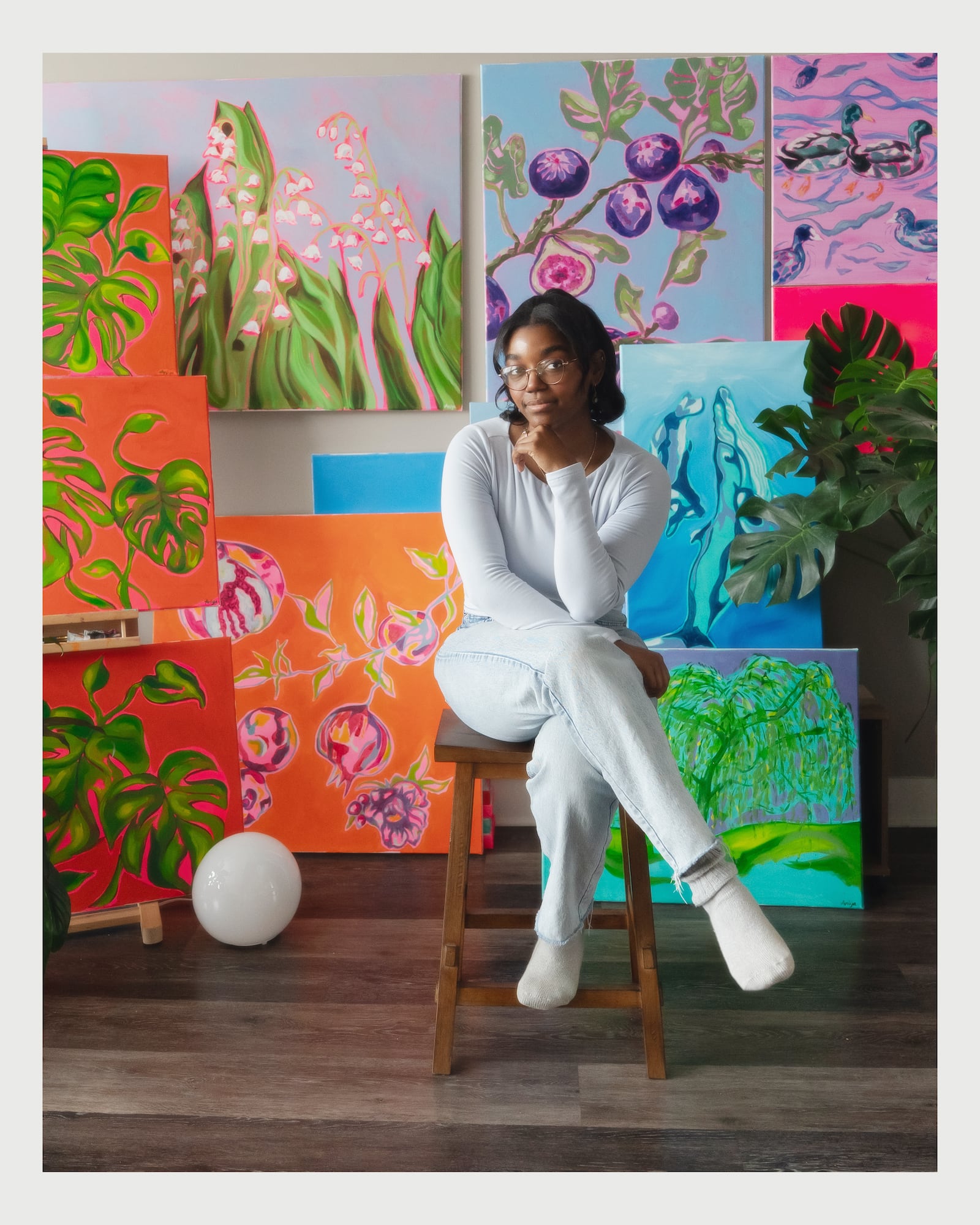 "One With Nature" is a pop-up exhibition by oil painter Aniya Lyons at the newly opened Events at the Gallery. JORDAN BARKER/CONTRIBUTED