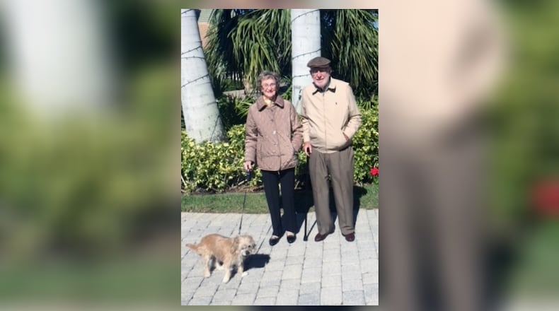 Sasha, Marilyn and Jim taking a walk. PETER BOYD/CONTRIBUTED