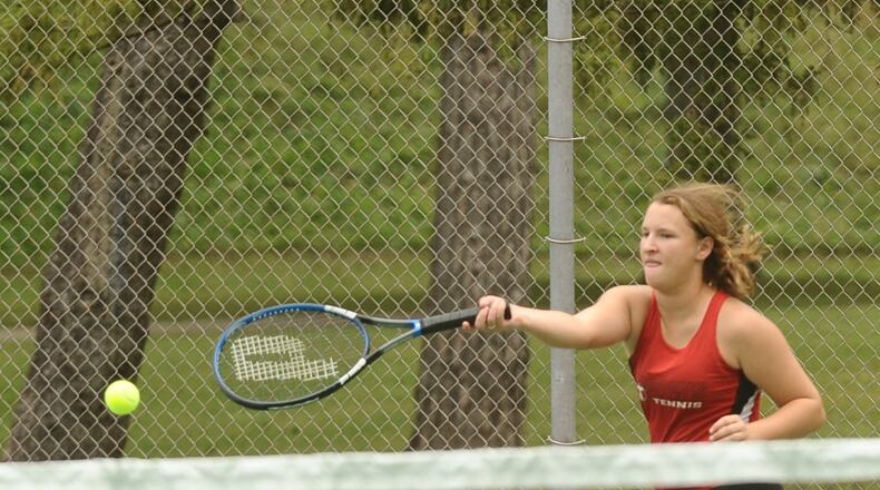Tecumseh High School senior Ashley Fite makes her first appearance at the Division I district tournament Thursday in Mason. Contributed / Greg Billing