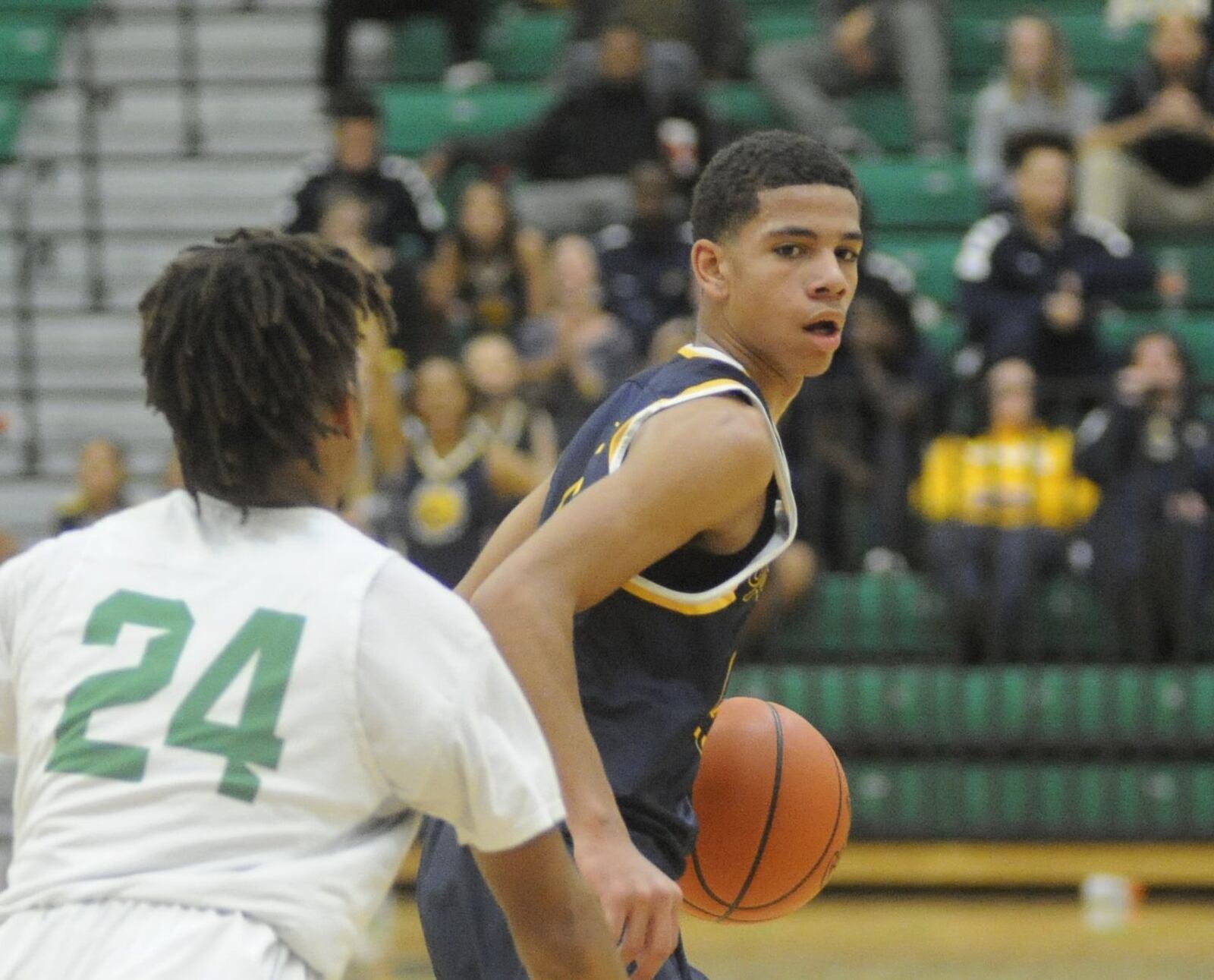 Springfield’s David Sanford (with ball). Springfield defeated host Northmont 71-49 in a boys high school basketball game on Dec. 22. MARC PENDLETON / STAFF