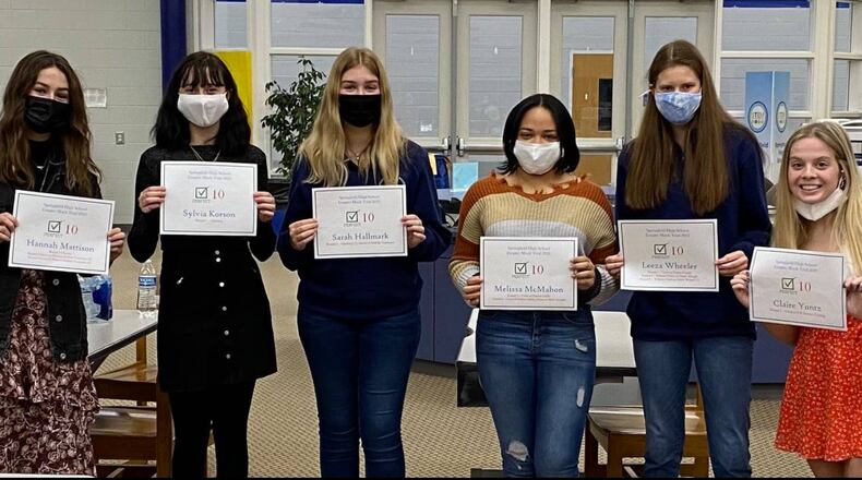 Several Clark County students recently competed in the state competition of mock trial. Photo provided by Springfield City Schools.