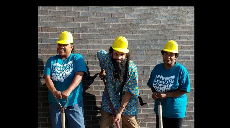 A groundbreaking ceremony is planned for the Gem City Market. Left to right: Kenya Baker, Gem City Market Community Engagement Director; Amaha Sellassie, Gem City Market Board President; Corinne Sanders, Gem City Market Community Engagement Coordinator