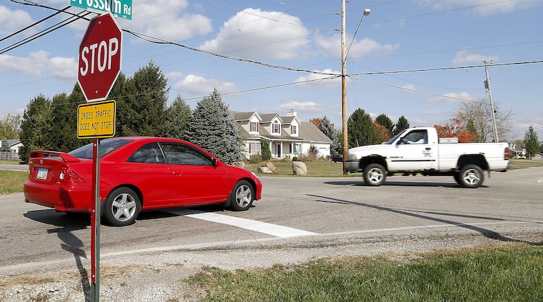 Clark County Commissioners agreed to spend $40,000 from the general fund to install flashing lights at intersections near three high school including the intersections of Possum Road and Selma Pike, near Shawnee High School. Bill Lackey/Staff