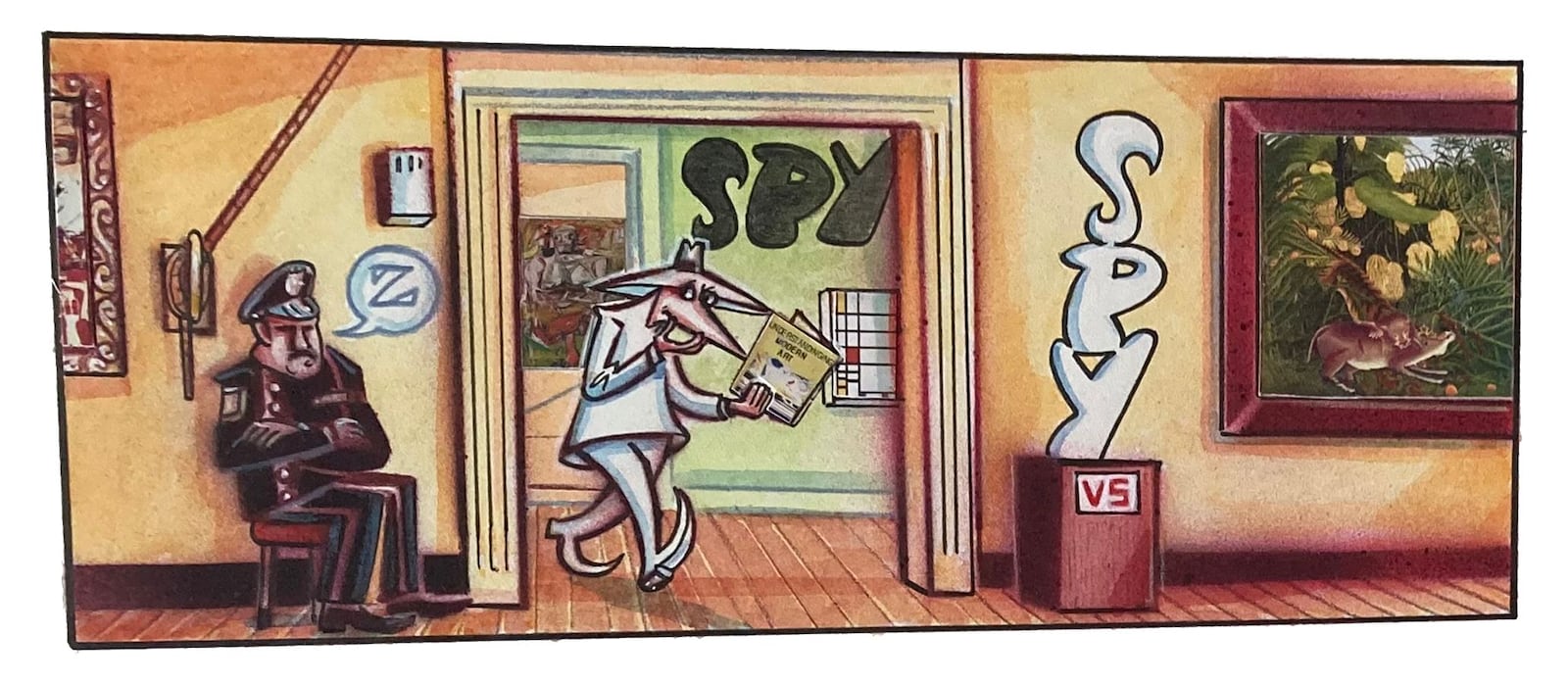 Artist Peter Kuper's "Spa Vs. Spy Museum," 2007. CONTRIBUTED
