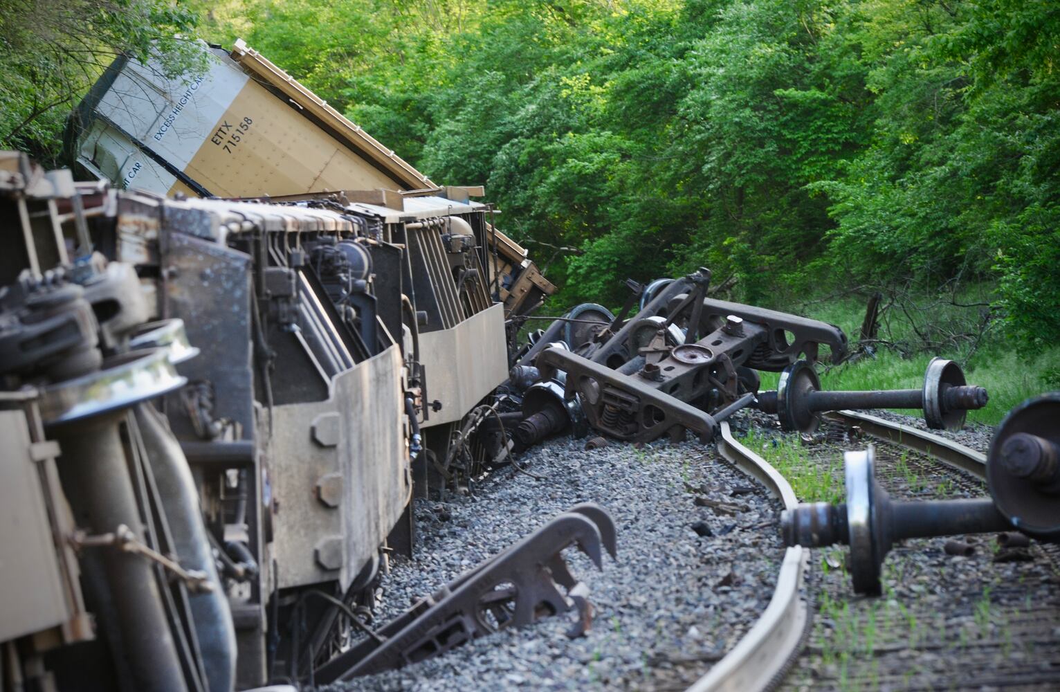 Clark County train derailment