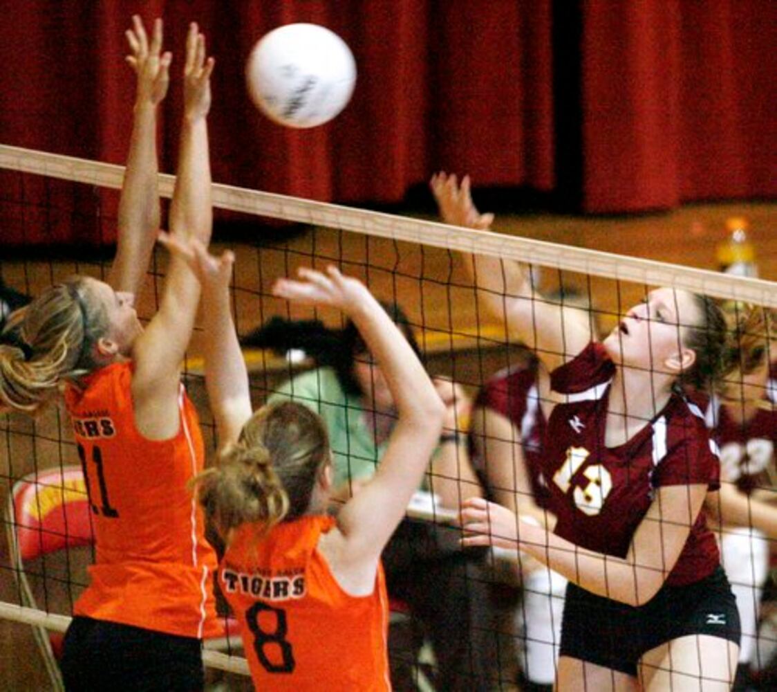Northeastern vs. West Liberty-Salem volleyball