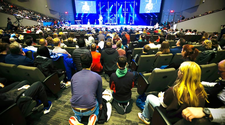 Cedarville University hosted a service for Grace Maxwell, who died in a plane crash near Washington, D.C. on Friday, January 31, 2025. MARSHAL GORBY / STAFF