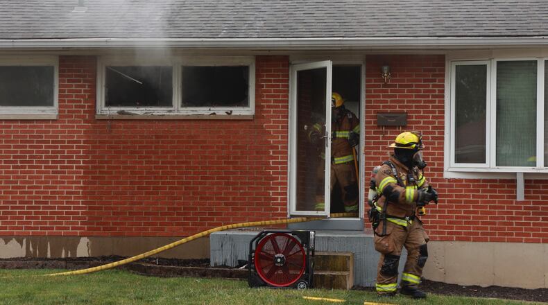 Moorefield Twp Fire responded to a fire in the 5200 block of Stoneridge Drive Thursday, June 22, 2023. BILL LACKEY/STAFF