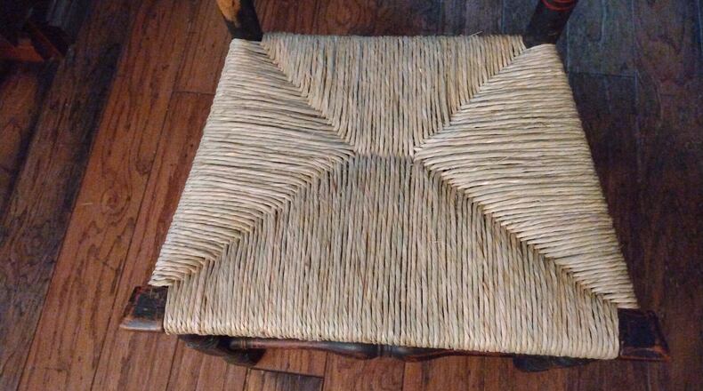 Seat weaving completed. CONTRIBUTED