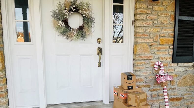 Packages piled on a porch -- delivered by Amazon or some other company -- are a frequent sight in the holiday season.