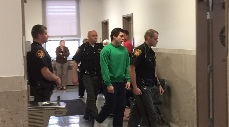 West Liberty school shooting suspect Ely Serna in court. Staff photo