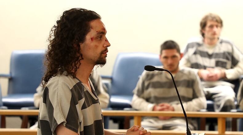 Red Tolliver is arraigned in Clark County Municipal Court Wednesday. BILL LACKEY/STAFF