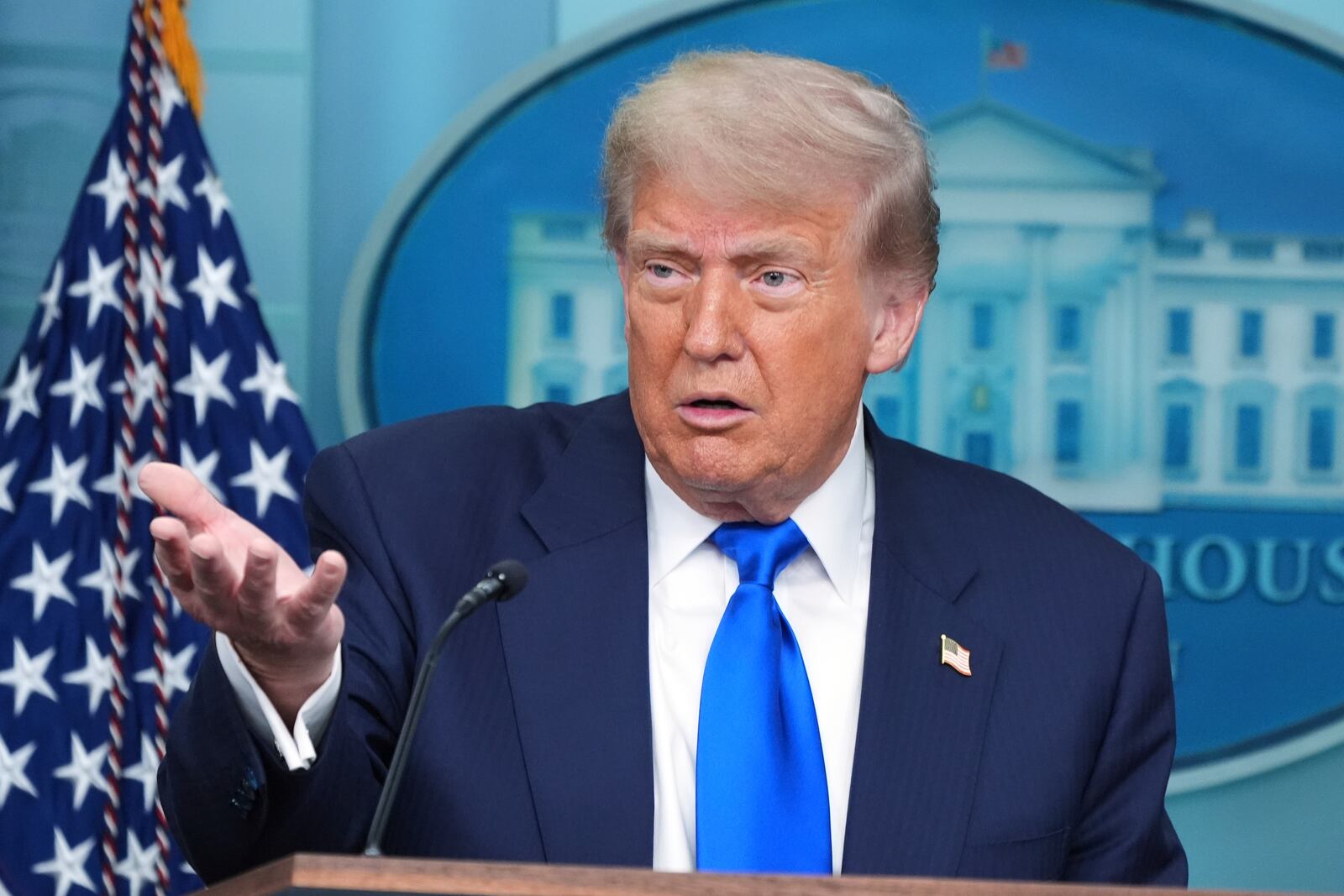 President Donald Trump speaks to the media, Friday, June 27, 2025, in the briefing room of the White House in Washington. (AP Photo/Jacquelyn Martin)