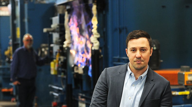 David Reger, president of Winston Heat Treating in Dayton. MARSHALL GORBY\STAFF