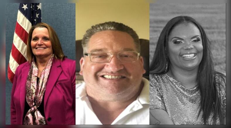 Three people are running for Springfield City School District Board of Education: Carol Dunlap (left), Michael Skavaril (middle), and Stephanie Stephens (right).