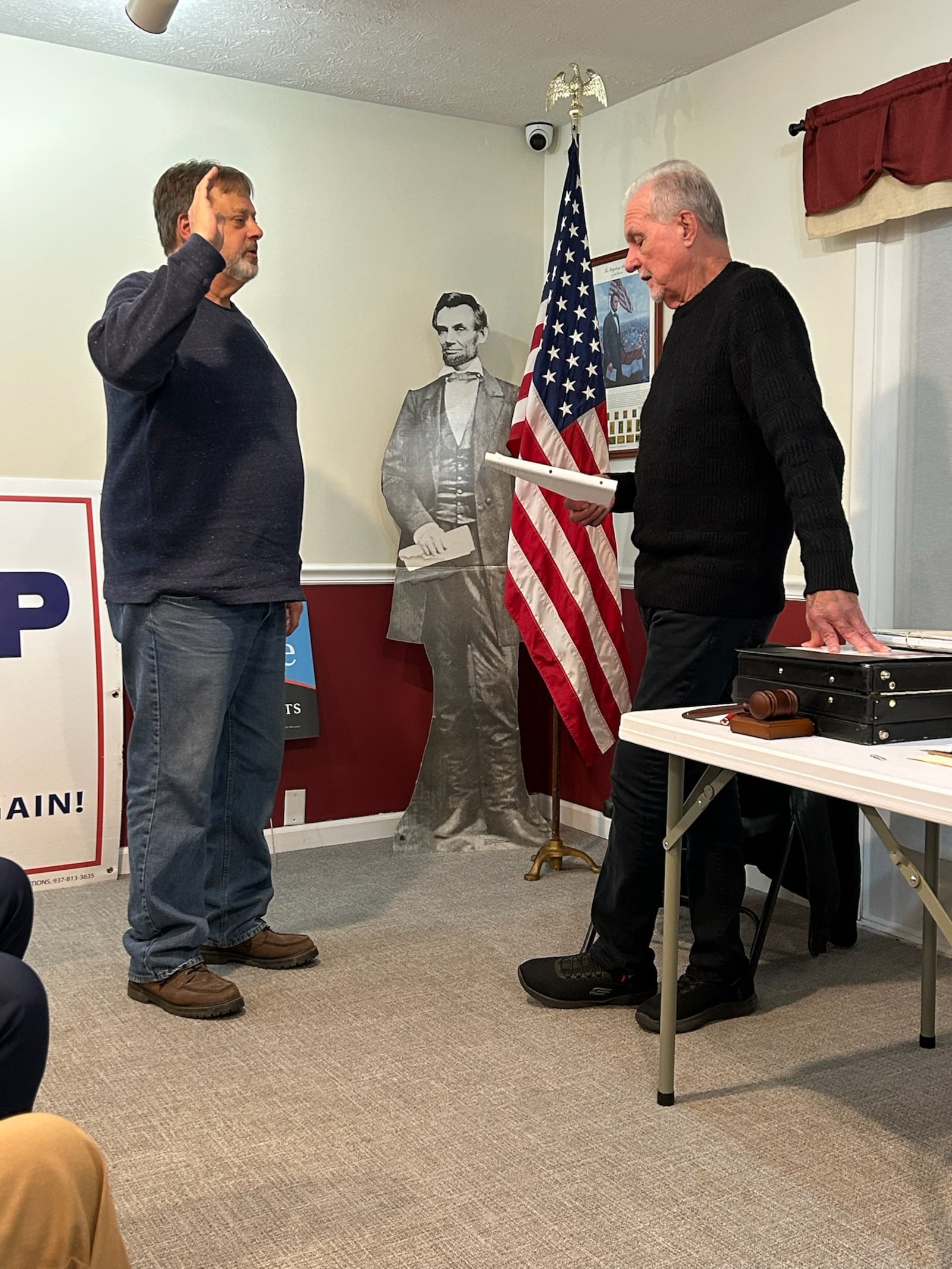 The Clark County Republic Party held a meeting Jan. 8, where central committee members voted for Mark Sanders to be interim county commissioner. Brooke Spurlock/Staff