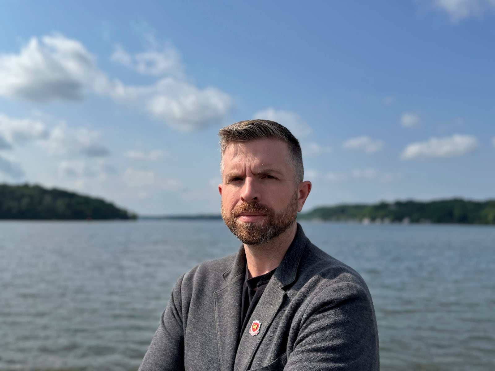 This image provided by Christopher Purdy shows U.S. Army Veteran Christopher Purdy in Rochester, N.Y., June 10, 2025 (Christopher Purdy via AP)