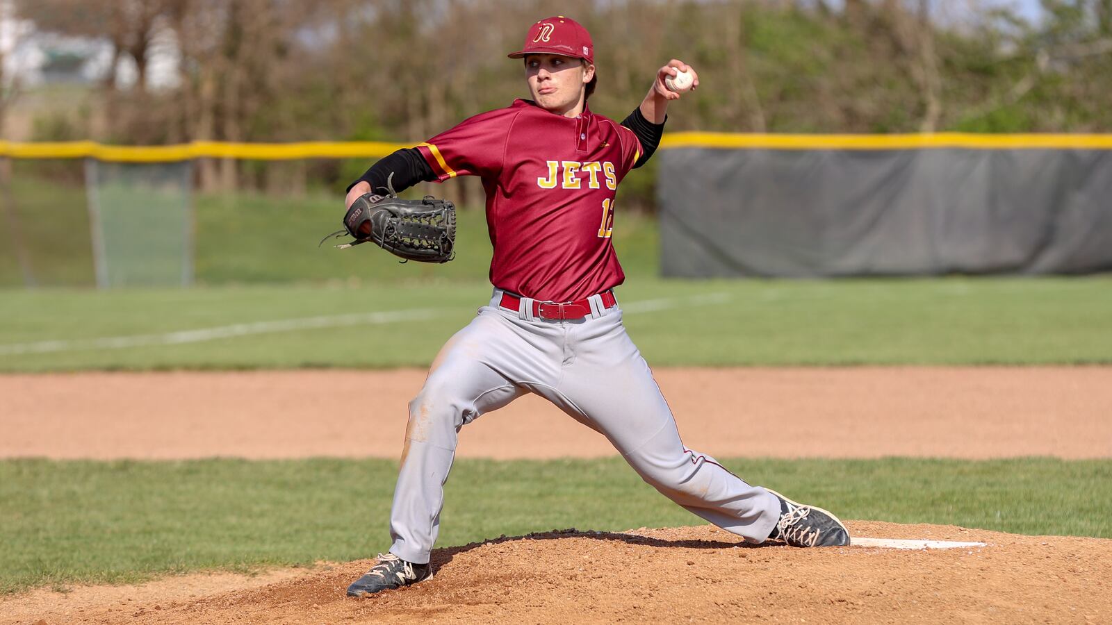 Northeastern High School junior Colton Moone motions towards the plate during their game against Fairbanks on Friday evening in Springfield. The Jets won 6-5. CONTRIBUTED PHOTO BY MICHAEL COOPER