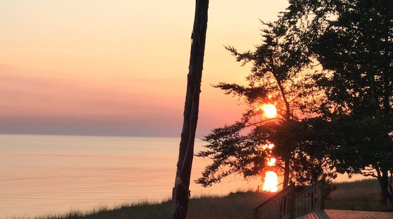 Sunrise on Middle Island Point just west of Marquette, Mich. Photo courtesy of Bill Stafford.
