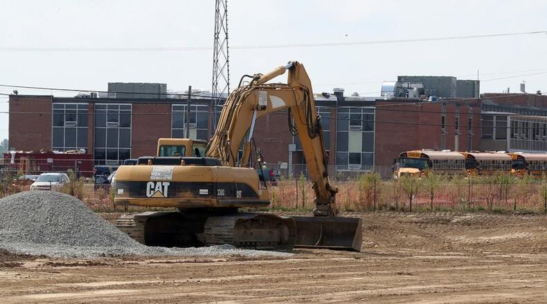 Clark-Shawnee Local Schools construction project is on track. BILL LACKEY/STAFF
