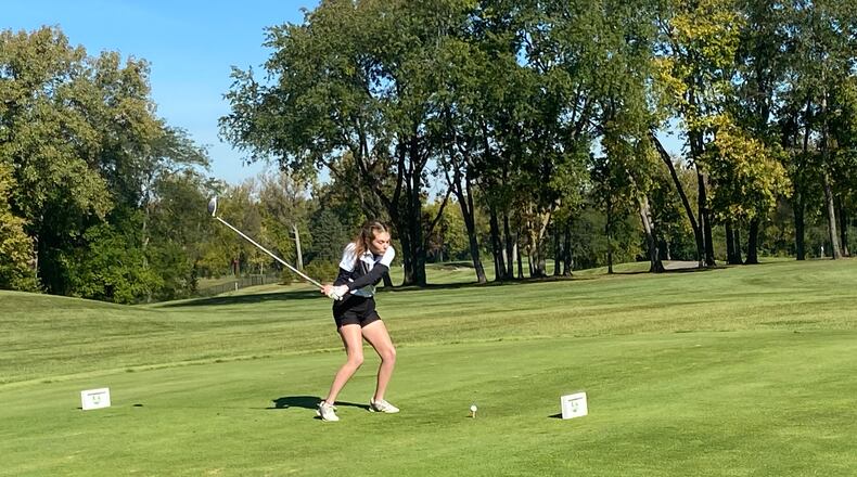 Hope Manning shot a 79 at last week at the district tournament and made it through a playoff to advance to this weekend's Division II state tournament. CONTRIBUTED