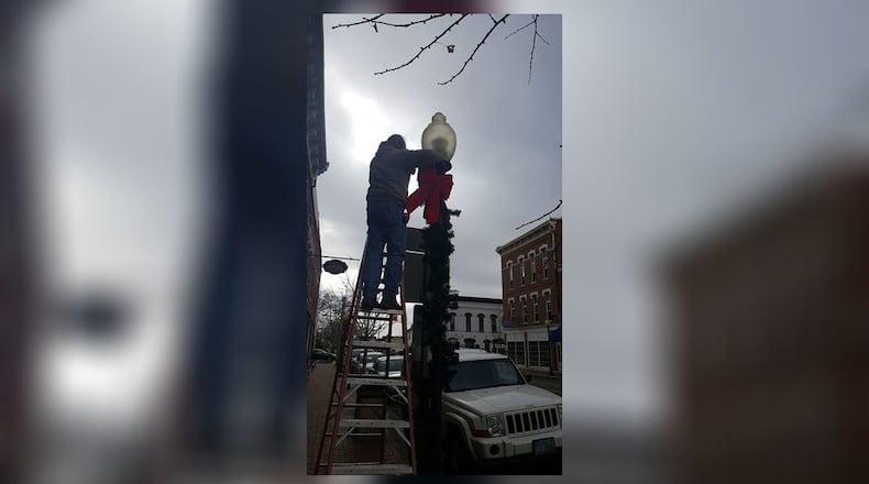 Several events will be happening in Clark and Champaign counties this weekend, including West Liberty's Christmas in the Village. Here, Kara Lynn’s gift shop helped decorate downtown West Liberty last year for the Christmas Parade. CONTRIBUTED/FILE