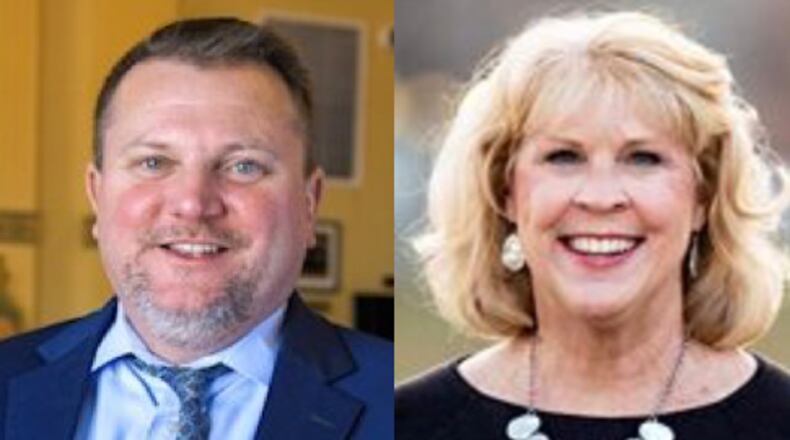 Troy attorney Jeremy Tomb (left) sued the city's mayor, Robin Oda, claiming that she and others defamed him in campaign materials during her recent run for re-election.