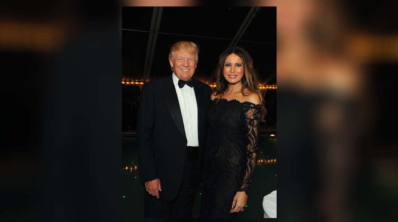 Donald and Melania Trump at the Cleveland Clinic Florida Ball in February 2014 at Mar-a-Lago. (Meghan McCarthy / The Palm Beach Post)