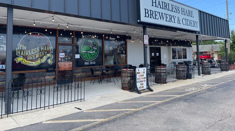 Hairless Hare Brewery is located at 738 W. National Road in Vandalia. NATALIE JONES/STAFF