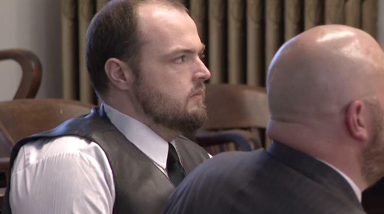 George Wagner IV listens at a motions hearing to move his case out of Pike County in May 2022. MADDY SCHMIDT/WCPO FILE PHOTO