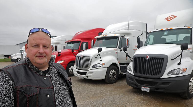 Dale Briggs, president of Imperial Express, Inc., talks about the need for more truck drivers. BILL LACKEY/STAFF