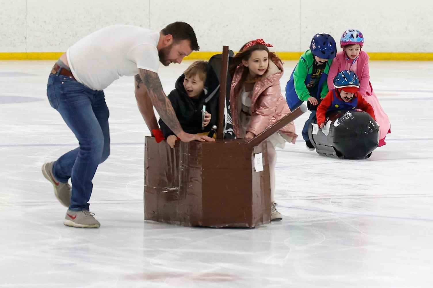 Cardboard Bobsled Races SNS