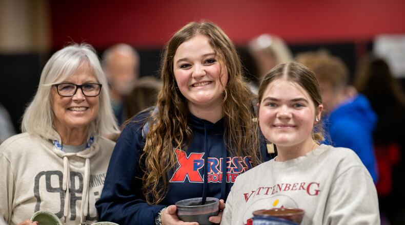 Second Harvest Food Bank of Clark, Champaign and Logan Counties, in partnership with Wittenberg University, held the 29th Empty Bowls fundraiser on April 4, which raised $40,633 and equals 203,165 meals for those in need. Contributed by Wittenberg University/John Coffman Photography.