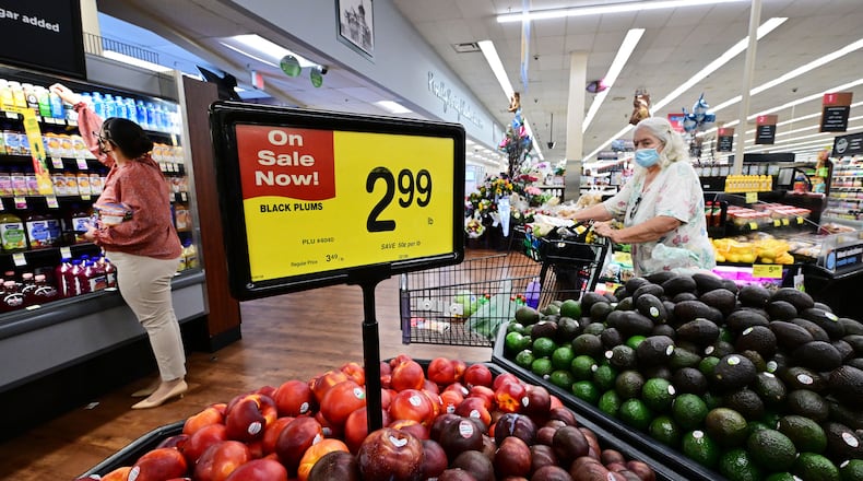 Programs are available to help seniors with costs as food prices rise due to inflation. FREDERIC J. BROWN/AFP/GETTY IMAGES/TNS