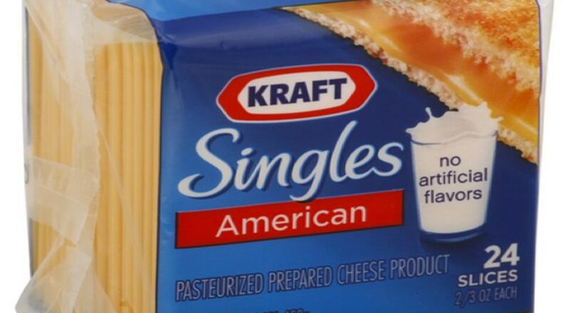 A thin strip of the cheese slice individual packaging could stick to the slice, and is a potential choking hazard, according to the company.