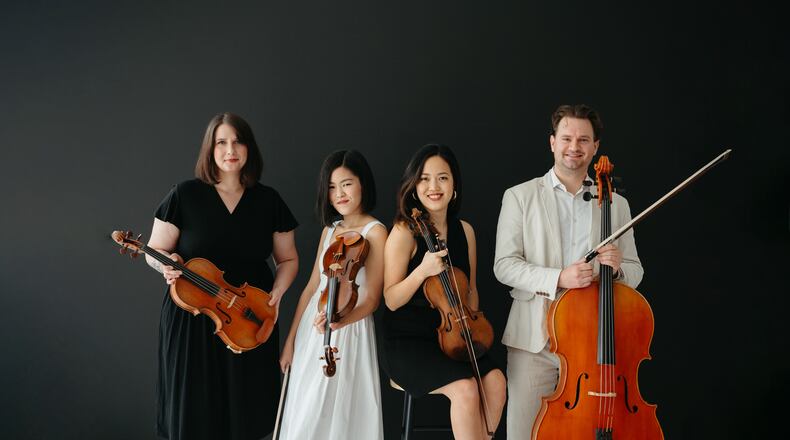 Springfield sisters and violinists Kanako and Mariko Shimasaki will perform holiday music from pop songs to carols with their StringSource Quartet at the State Theater on Friday.