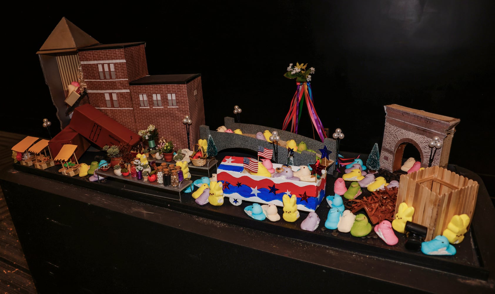 Peeps Display at the Heritage Center 