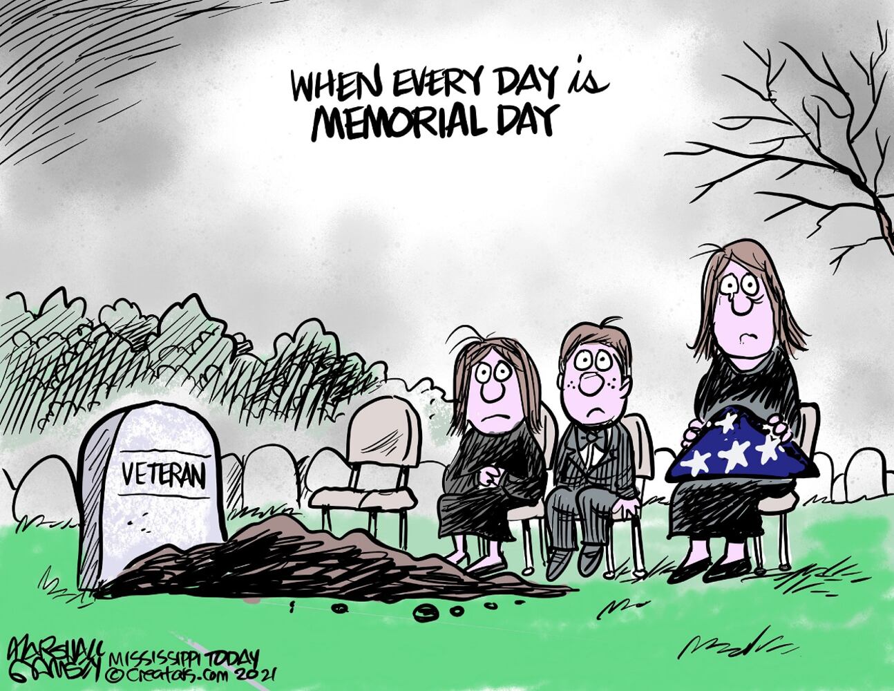 Week in cartoons: Memorial Day, Marjorie Taylor Greene and more