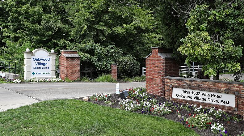 The entrance to Oakwood Village Senior Living. BILL LACKEY/STAFF
