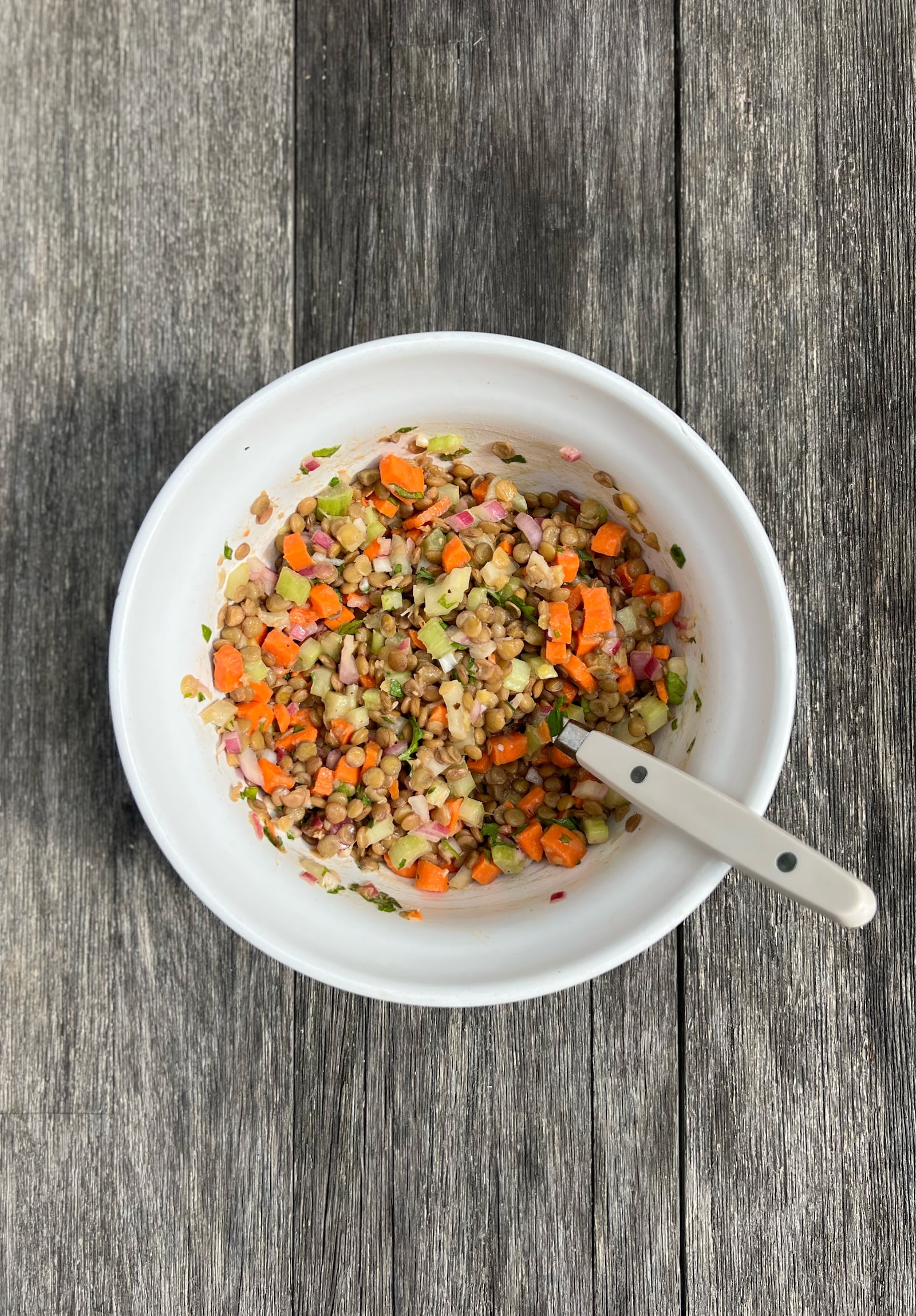 French Lentil Salad is easy to create in a big batch and pack up into containers for the week. WHITNEY KLING/CONTRIBUTED