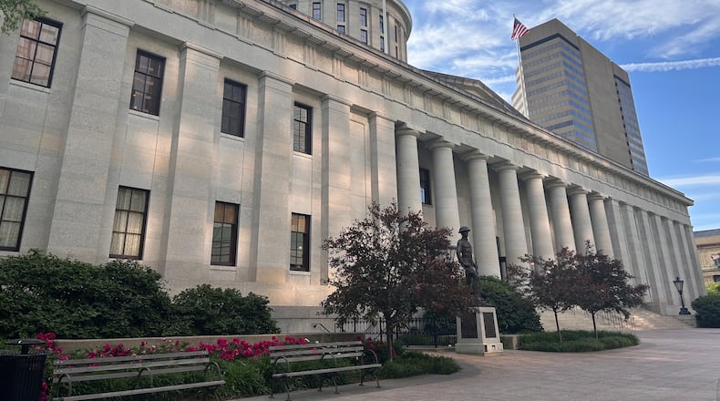 The Ohio Statehouse at 1 Capitol Sq. in Columbus.