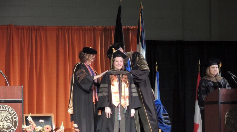 Becky Fisk recently moved to Huber Heights for a residency in Springfield. Fisk graduated from the pharmacy program at the University of Findlay in May with nearly $250,000 in debt.