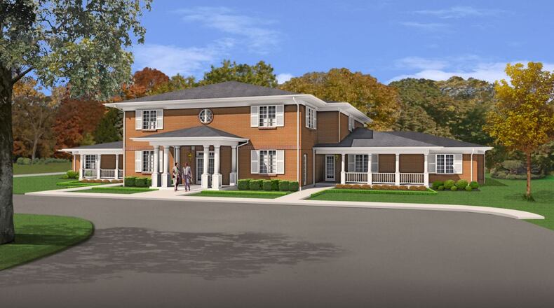 A rendering shows the Fisher House that will be built at the Dayton VA Medical Center. CONTRIBUTED