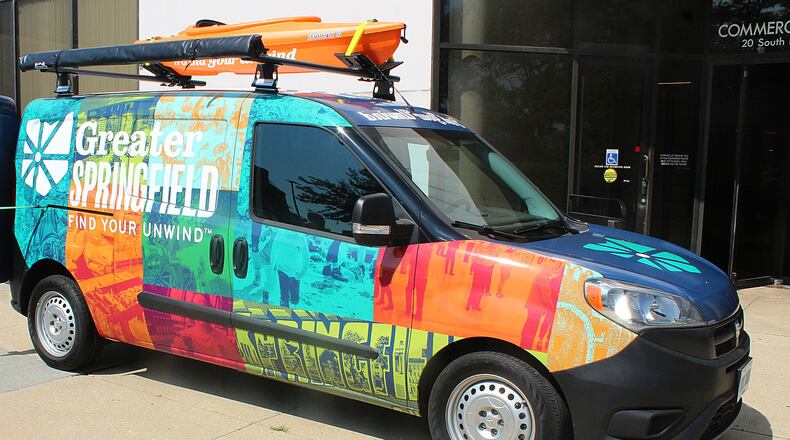 The Greater Springfield Convention & Visitors Bureau recently purchased a van that will showcase what Springfield and Clark County has to offer. JEFF GUERINI/STAFF